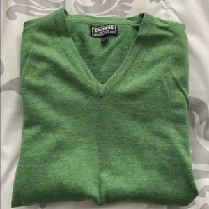 Express men’s merino wool sweater XS GREEN